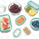 OXO’s Good Grips glass storage containers will never take on colors or smells from food, and they’re safe for use in the microwave, dishwasher, freezer, and even oven.